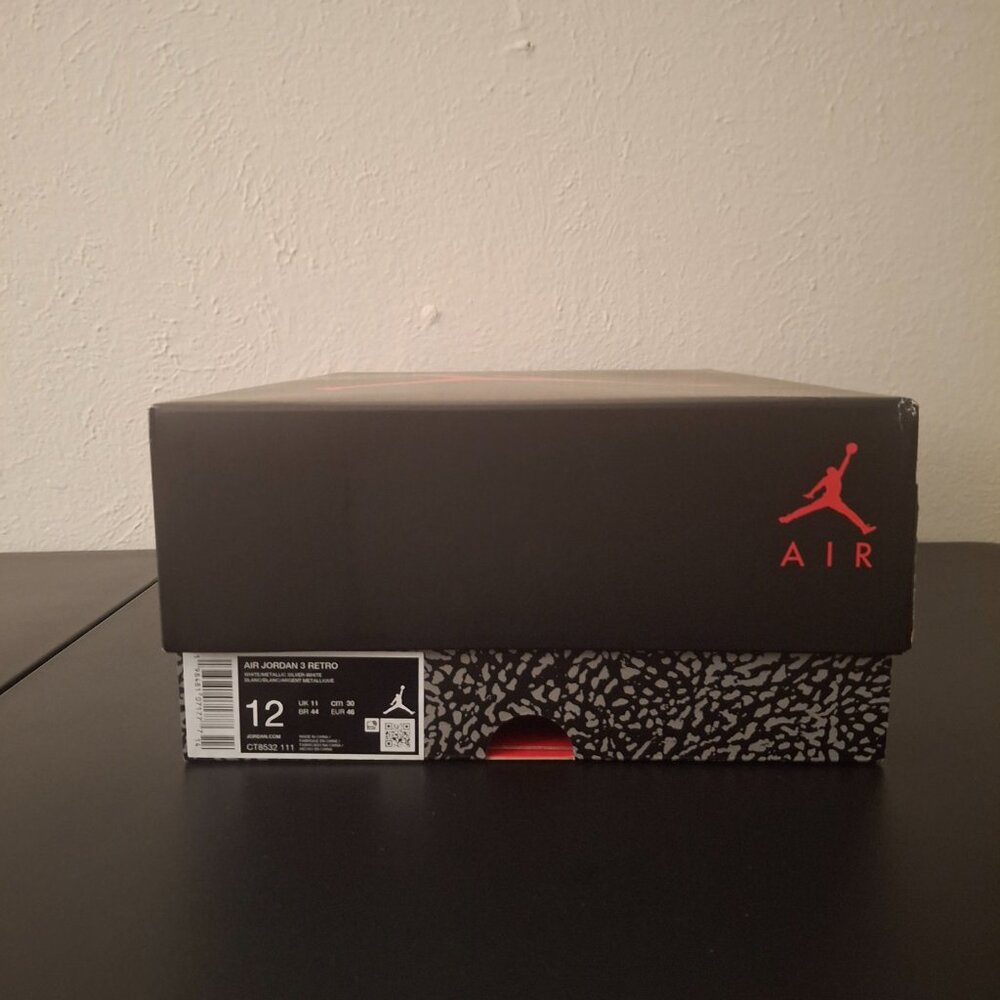 Size 12 - Air Jordan 3 Retro 2025 Pure Money - Picture 8 of 9